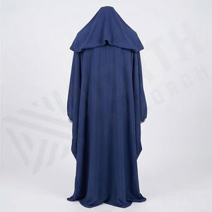 Nuevo Conjunto de Abaya y Hiyab de Color Personalizado, Tela de Alta Calidad, Vestido para Eid con Pedrería, Mangas Murciélago, Moda Modesta y Elegante - Product Image 2