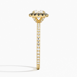 Bague de fiançailles classique en or avec pierre de style diamant étincelant, bijou de mariage pour femme - Product Image 2