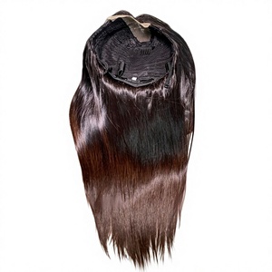Perruques Lace Front Cheveux Humains Lisses Brun Foncé à Pointes, Sans Colle, 2x4 2x6, avec Bonnet Personnalisable – Meilleures Ventes en Gros - Product Image 1