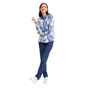 Polo con estampado de verano para mujer al por mayor, Polo de algodón de ajuste informal de tela suave estampado de manga completa para exteriores y ropa de oficina - Product Image 3