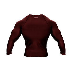 saqibandco <b>Men's</b> Full Sleeve Rash Guard Long Sleeve Dragon Print Quick Dry Spandex Polyester <b>Compression</b> <b>Shirt</b> Front Logo - Product Image 2