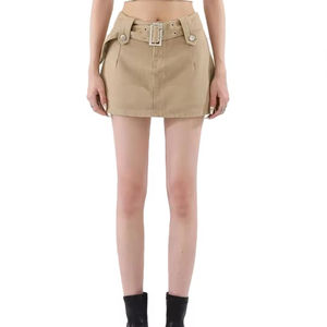 กระโปรงยีนส์เอวสูงขายส่งสำหรับฤดูร้อน กระโปรงผู้หญิงผ้าฝ้าย กระโปรงยีนส์ยาวแบบใหม่สำหรับฤดูร้อน - Product Image 3