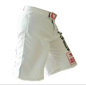 <b>Men's</b> Board <b>Shorts</b> with Gray and <b>Red</b> Logo Print Quick Dry Breathable Elastic Waist Sporty Style Canvas 100% Cotton Mid Length - Product Image 2