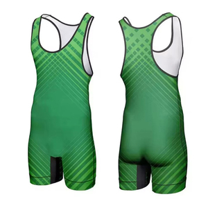Combinaisons de lutte personnalisées en gros, uniformes à taille élastique, respirants, écologiques, imprimés numériquement sur toute la surface - Product Image 1