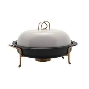 Recipiente para Calentar Comida de Acero Inoxidable Clásico, Duradero y de Alta Calidad para Buffet Profesional, Catering y Exhibición de Alimentos en Restaurantes - Product Image 5