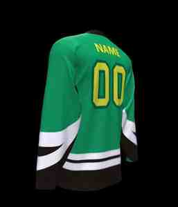 Conjunto de Uniforme de Hockey sobre Hielo Personalizado de Alta Calidad, Jersey y Calcetines, Sublimación Frontal, Transpirable, 100% Poliéster, Unisex para Adultos, OEM SPORTS - Product Image 3