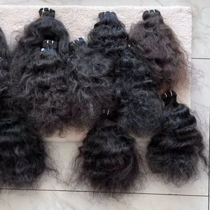 Extensiones de Cabello Remy 100% Sin Procesar, Tejido a Máquina, Doble Trama, Ondulado Indio, de un Solo Donante, Doble Densidad, 100g, Sexyladyhair - Product Image 1