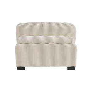 Sillón Modular Moderno de 1 Pieza, Sin Brazos, Tapizado en Tela de Pana Beige, Estructura de Madera Contrachapada, para Sala de Estar - Product Image 5