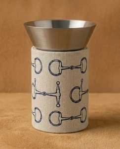 Brûleur d'encens en métal avec base cylindrique en lin, motif Dubai Skyline, porte-encens d'aromathérapie - Product Image 6