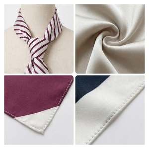NORTH APPROACH Striped <b>Silk</b> Scarf Long Elegant Multi-Functional Fashion Accessory All Seasons Unisex - Product Image 4