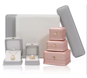 Luxury Gift Jewelry Packaging Rigid <b>Boxes</b> <b>Rings</b> Necklaces Bracelets Custom Logo Satin Sponge Kraft Corrugated Recycled Materials - Product Image 4