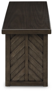Mesa de Comedor Moderna de Madera con Diseño de Patas Geométricas, Acabado Marrón Oscuro, Muebles Duraderos para el Hogar - Product Image 3