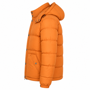 20206 New Men's <b>Hooded</b> Puffer <b>Jacket</b> Plain Dyed Custom Design Winter Quilted <b>Padded</b> Breathable Waterproof Outerwear - Product Image 6