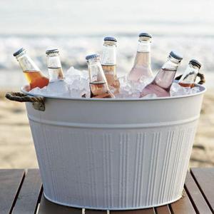 Large Beverage Party Cooler Tub Food Grade Metal <b>Ice</b> <b>Bucket</b> For Bar Restaurant Supplies - Product Image 5