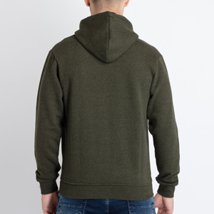 Clothing OEM Fashion <b>Men</b> Zipper Hoodies Latest Solid Pattern Design Wholesale Quality Cotton Polyester Best Selling Material - Product Image 3