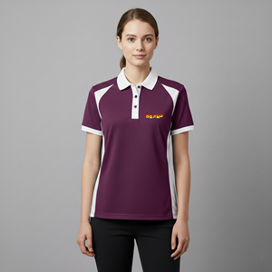 Wholesale 100% Cotton Women's for Shirts Custom Embroidered Logo Breathable Quick Dry Eco-Friendly Summer Short Sleeve 2 Color - Product Image 3