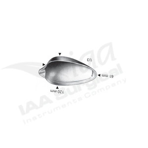 Ensemble d'instruments chirurgicaux professionnels en acier inoxydable de classe I : Spatules abdominales, dépresseurs intestinaux et cuillères à sang manuelles - Product Image 6