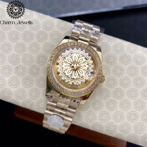Reloj de Lujo Charm_Jewells, Rectangular, Dorado, 38mm, Analógico, Cuarzo, Bisel con Diamantes, para Hombre - Product Image 2