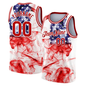 Camiseta de Baloncesto Reversible de Secado Rápido, Color Blanco Cielo, Ropa Deportiva Personalizada, Transpirable, Unisex, 100% Poliéster, Antibacteriana, 3D - Product Image 1
