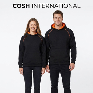 Sweat-shirt de sport tendance noir et vert lime avec doublure contrastante pour le football et la gym - Product Image 1