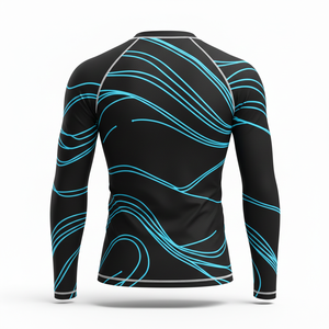 Unisex Rash Guard Long Sleeve Swim Shirt Quick Dry Compression UPF 50+ Eco-Friendly Anti-Bacterial Spandex/Polyester <b>Surfing</b> - Product Image 4