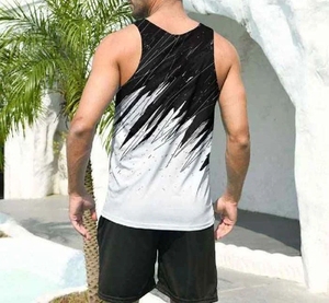 Débardeur de sport pour homme de haute qualité, en tissu sublimé USA Advanced Fabric, personnalisable, sans manches, pour l'entraînement - Product Image 5