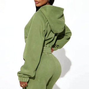 Ropa Deportiva para Gimnasio, Sudadera Corta para Mujer, Conjunto Deportivo y Pantalones Jogger, Pantalones Deportivos para Mujer, Conjuntos Deportivos - Product Image 4