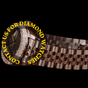 Montre fantaisie pour homme, fabriquée à la main, cadran rond noir, sertissage de moissanite, bracelet en acier inoxydable, mouvement à quartz, idéale pour les soirées - Product Image 2