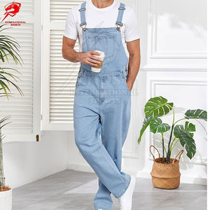 Best Selling <b>Men</b> Jeans <b>Overall</b> Loose Fit Functional Pocket Design Soft Fabric Stylish Everyday Lifestyle Clothing - Product Image 6