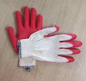 Gants de sécurité vietnamiens en coton tricoté avec revêtement en latex, anti-coupure, antidérapants, réutilisables, avec poignet en caoutchouc, jauge 10, pour la protection au jardinage - Product Image 6