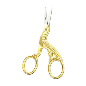 Ciseaux de couture de précision vintage à bec droit de 9,2 cm pour broderie, pour droitiers, pointe acérée, UBI, pour loisirs créatifs, lames en acier à haute teneur en carbone - Product Image 1