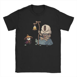 T-shirts Hollow Knight pour hommes, 100% coton, hauts vintage à manches courtes, col rond, t-shirt imprimé pour hommes - Product Image 4