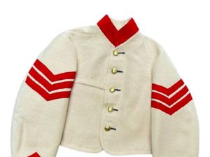Veste réplique américaine vintage en laine de la guerre civile pour homme, simple boutonnage, avec chevron sur la manche, pour reconstitutions historiques - Product Image 2