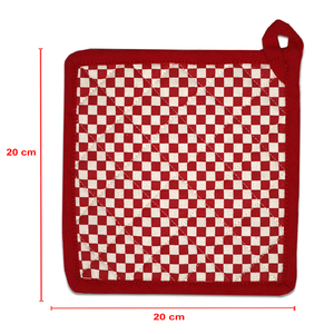 Meilleur design attrayant, protège-plat à motif à carreaux, isolation thermique, protège-plat 100% coton pour la cuisine et la table. - Product Image 5