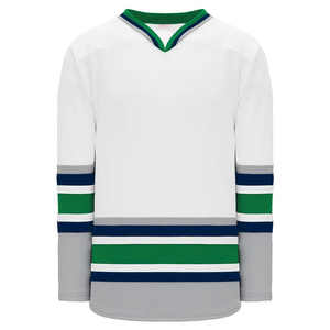 เสื้อฮอกกี้น้ำแข็งแบบระบายอากาศได้ดี ผลิตจากโพลีเอสเตอร์ 100% แบบซับลิเมชั่น ชุดยูนิฟอร์มระดับโปร รับผลิตตามแบบ OEM ขนาดผู้ใหญ่ พิมพ์ลายคุณภาพสูง ดีไซน์ทันสมัย - Product Image 6