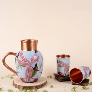 Jarra de Agua de Cobre de Doble Pared Ecológica de Diseño con Patrón Impreso, Compre Directamente del Proveedor a Precio de Fábrica - Product Image 3