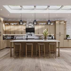 Gabinetes de Cocina Modulares de Madera Sólida Ecológicos Personalizados para Toda la Casa, Modernos y Multifuncionales, con Panel de Contrachapado y Puerta Personalizable - Product Image 2