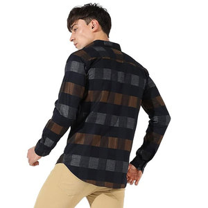 Camisetas de algodón estilo polo ajustadas para hombre, franela de manga larga con cuello de botón multicolor, nuevo diseño, patrón de impresión para - Product Image 3