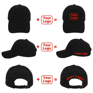 Custom Embroidered 100% Cotton Corduroy Baseball Cap Unisex Adjustable 6-Panel <b>Hat</b> Solid Color Casual Style Baseball <b>Hat</b> Unisex - Product Image 5