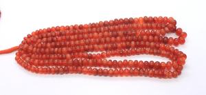 Natural Orange Chalcedony Smooth Rondelle Beads 7-10 MM Orange Chalcedony Plain Gemstone Beads 16 Inch Natural Orange Chalcedony - Product Image 6