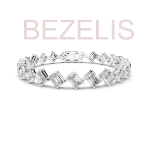 Pulsera de Diamantes Creados en Laboratorio con Corte Princesa Brillante, Elaborada en Plata de Ley y Oro de 14k, Elegante y Brillante, Joyería para Uso Diario - Product Image 2