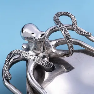 Plateau de service en métal fait main de luxe, collection d'exportation haut de gamme pour les marchés de gros mondiaux, Art en verre et cristal fait main de luxe - Product Image 6