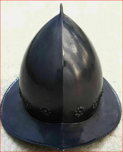 Réplique de casque de chevalier espagnol en acier, casque d'armure espagnole - Product Image 1