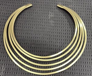 Compre lo Último en Joyería Artesanal Bohemia Chapada en Oro y Plata, Collar Choker Cristiano, Tendencia en Artesanía Rawat - Product Image 2