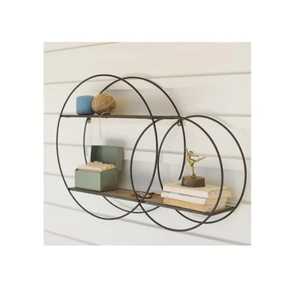 Vintage Carved Wood Floating Wall <b>Shelves</b> Set Whitewashed Wooden Flower Pot Display Ledge Mounted Wall Rack Modern <b>Adjustable</b> - Product Image 3