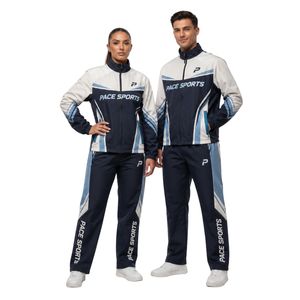 Ensemble d'entraînement athlétique 2 pièces en polyester léger et respirant, avec empiècements aux tons terreux, pour activités de plein air - Product Image 4