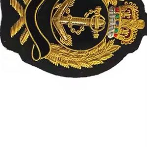 Badges brodés sur mesure de qualité supérieure, faits main, en tissu feutre avec broderie bullion, nouveau style, service OEM - Product Image 2