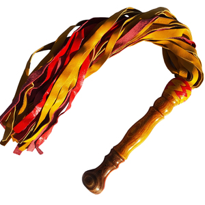 Fouet flexible avec pompons lisses et poignée antidérapante pour taquiner et frapper, crée des sensations électrifiantes - Produits équestres - Product Image 2