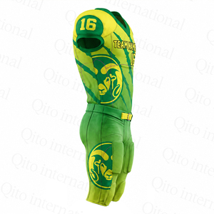 Ensemble de maillots et pantalons de football américain personnalisés sublimés pour jeunes et adultes, vêtements de sport d'équipe, fournisseur d'usine OEM ODM - Product Image 2
