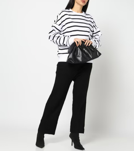 เสื้อฮู้ดดี้โอเวอร์ไซส์ผู้หญิง สไตล์วินเทจ เสื้อฮู้ดคู่รัก ทรงหลวม ไหล่ตก ลายทาง เสื้อสเวตเชิ้ตโอเวอร์ไซส์ แฟชั่นสตรีทแวร์ - Product Image 6